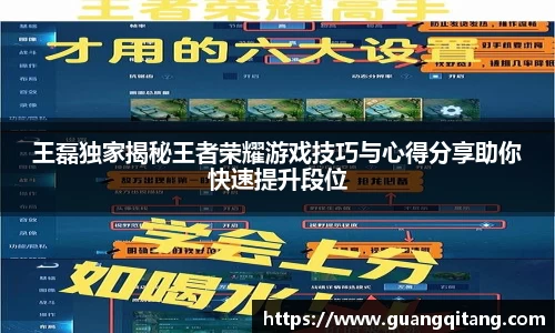 王磊独家揭秘王者荣耀游戏技巧与心得分享助你快速提升段位